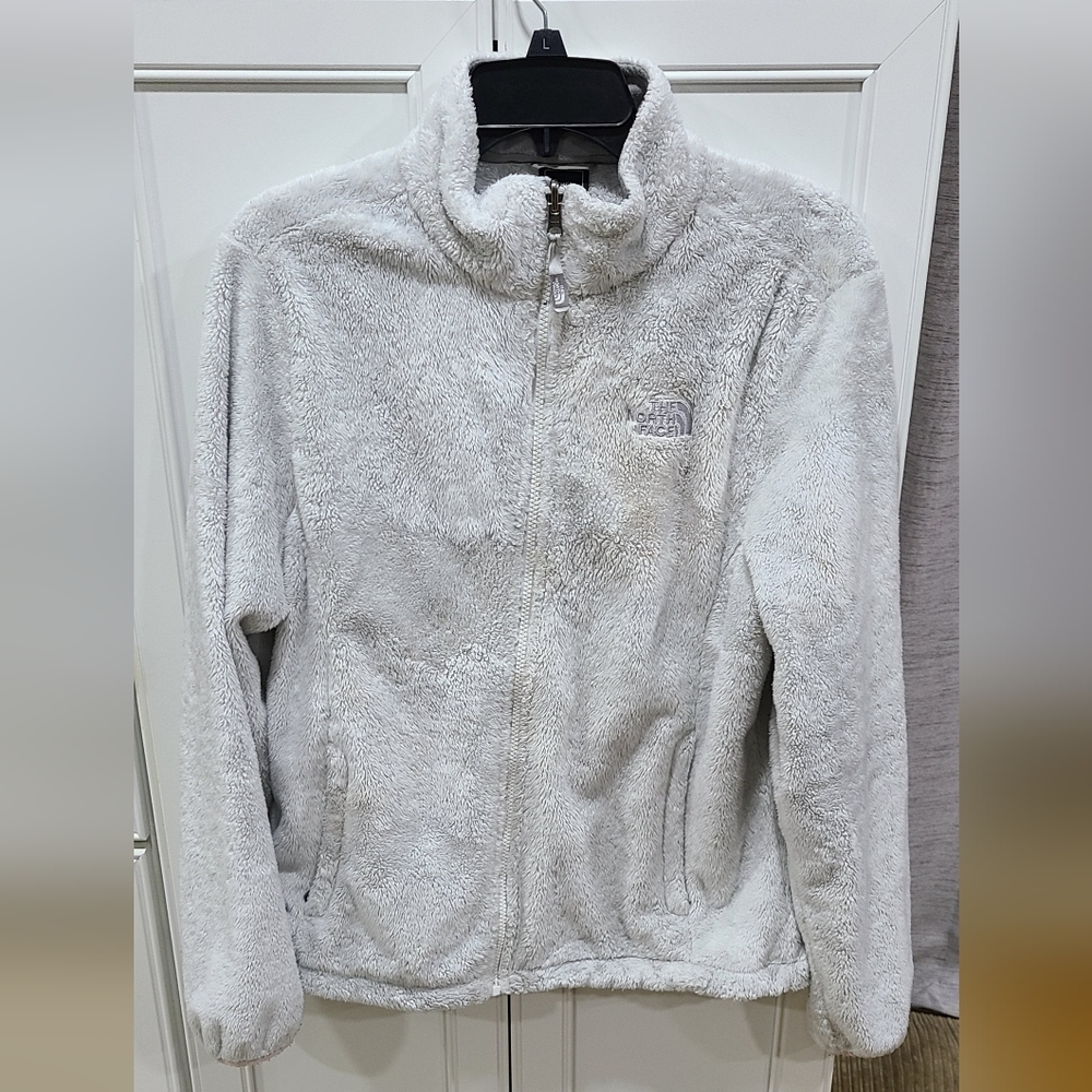 The North Face white fleece size Large